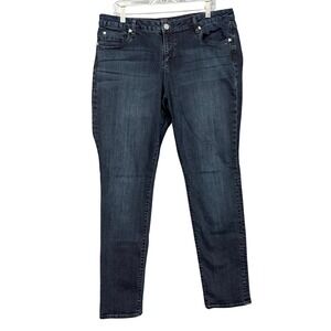 Kut from the Kloth Sienna Skinny Jeans Womens 14 Blue Dark Wash Denim KP488MX9R